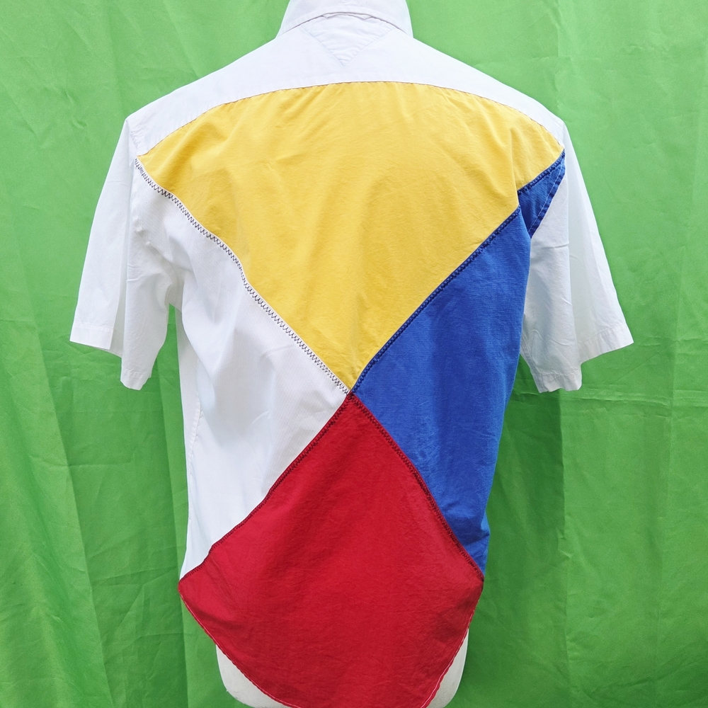 VINTAGE Tommy Hilfiger SAILING GEAR Multicolor Men's Shirt LARGE